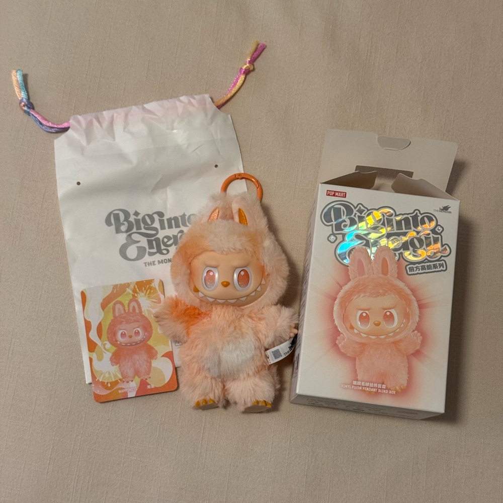 POP MART Labubu Big Into Energy - Happiness (Orange)